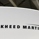 The Lockheed Martin logo is seen during the the 70th annual International Astronautical Congress in Washington, DC on October 22, 2019.